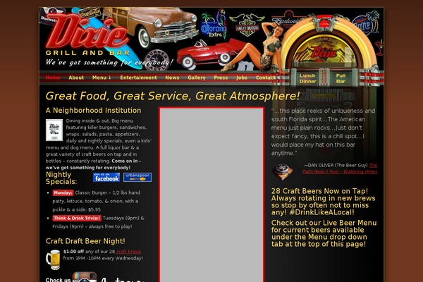 dixiegrillandbar.com site used Greenleaf-basic