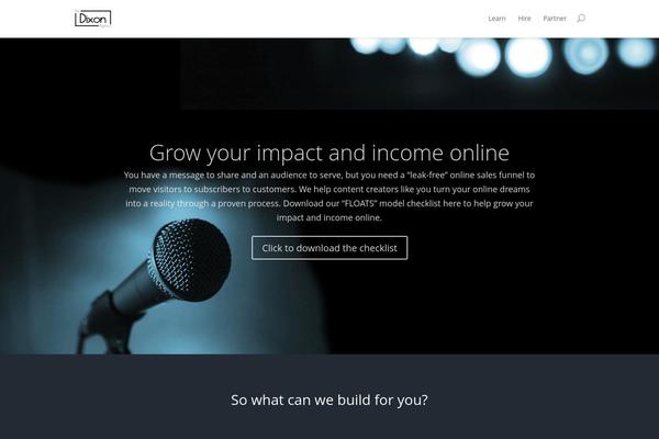 Divi theme site design template sample
