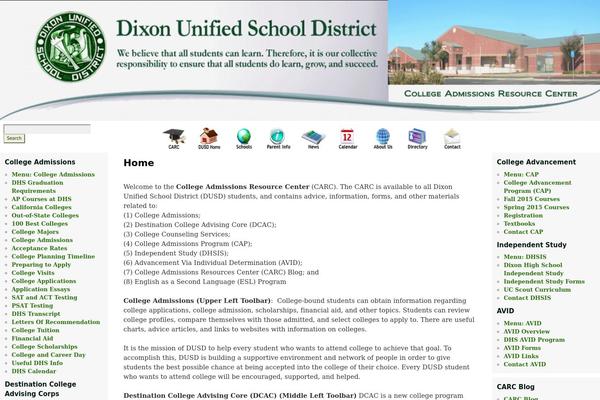 WordPress website example screenshot