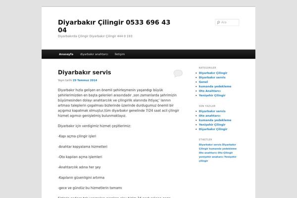 diyarbakircilingir.com site used Twenty Eleven