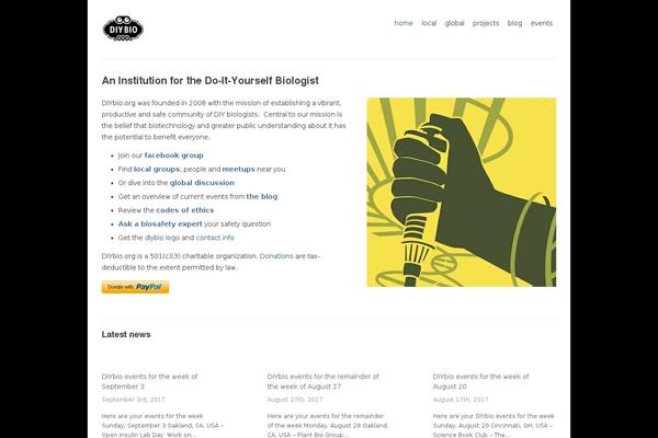 WordPress website example screenshot