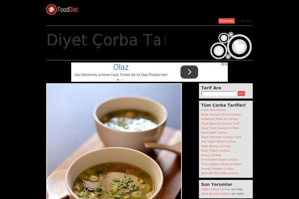Food and Diet theme site design template sample
