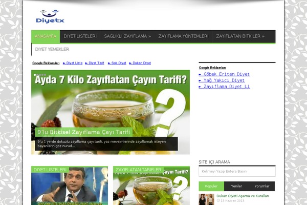 diyetx.com site used Diyet