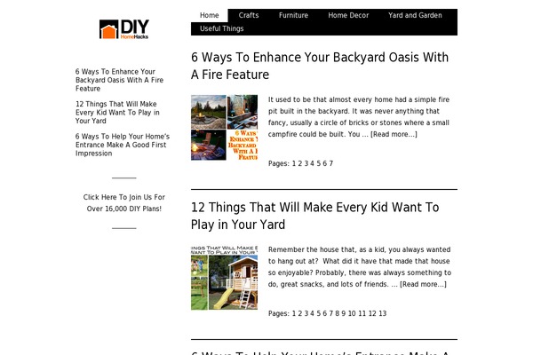 diyhomehacks.com site used Asagi