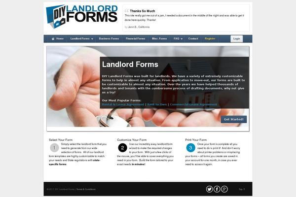 diylandlordforms.com site used Diy