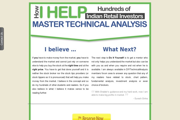diytechnicalanalysis.com site used Diyta