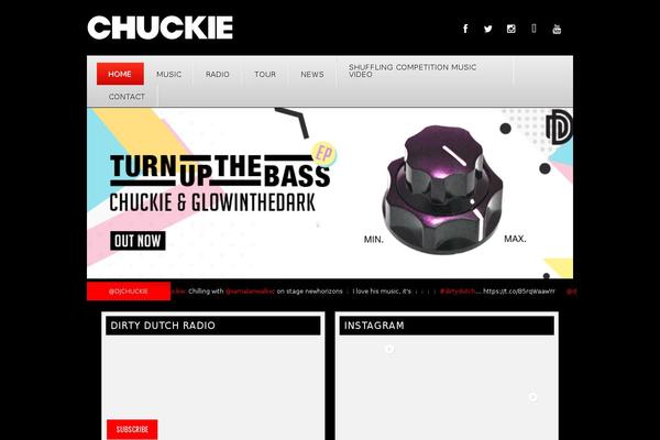 djchuckie.com site used Chuckie