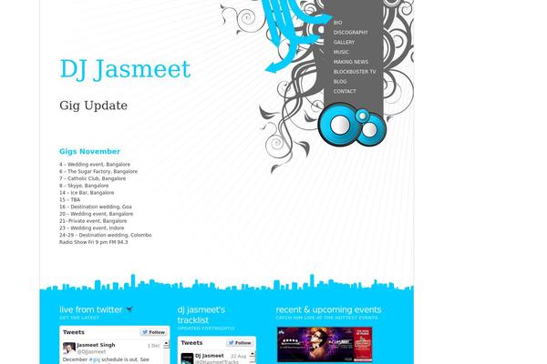 djjasmeet.com site used Djtheme