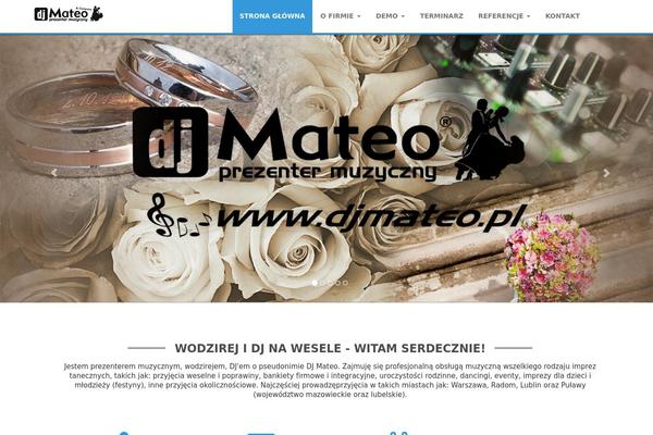 djmateo.pl site used Weblizar