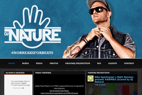 djnature.com site used Mastertheme-djnature