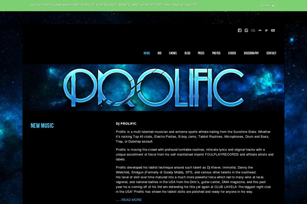 Musicpro theme site design template sample