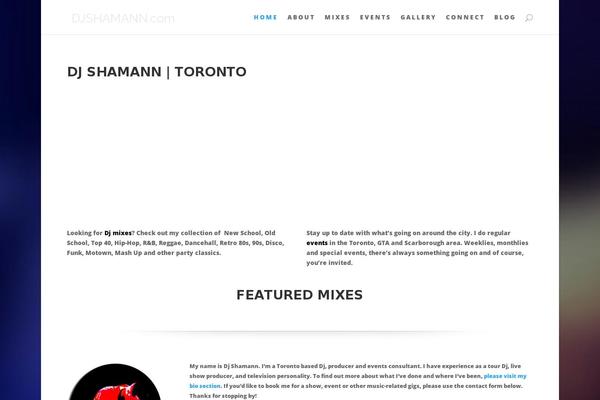 Divi theme site design template sample