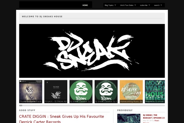 djsneak.com site used Wpstream-wordpresstheme