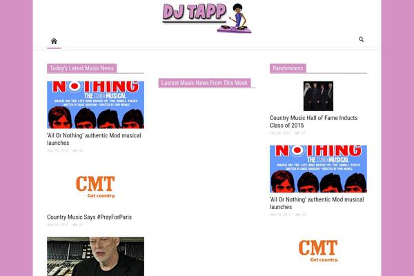 Newspaper theme site design template sample