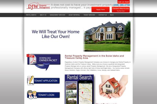 djwmanagement.com site used Wordpress-blank