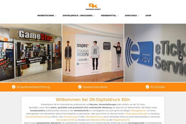 dk-digitaldruck.de site used Dk-werbetechnik