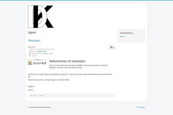 WordPress website example screenshot