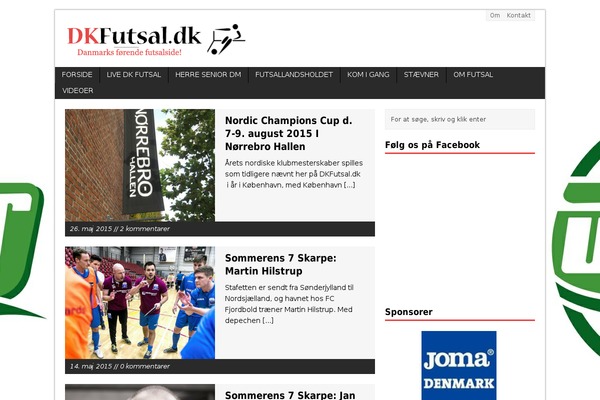 dkfutsal.dk site used MH Magazine