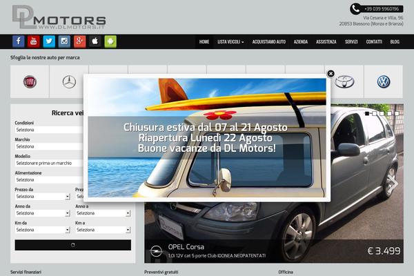 Gestionaleauto theme site design template sample