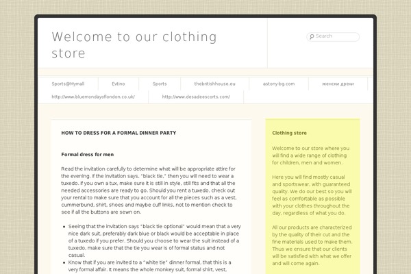 WordPress website example screenshot