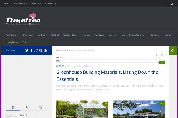 Hueman theme site design template sample