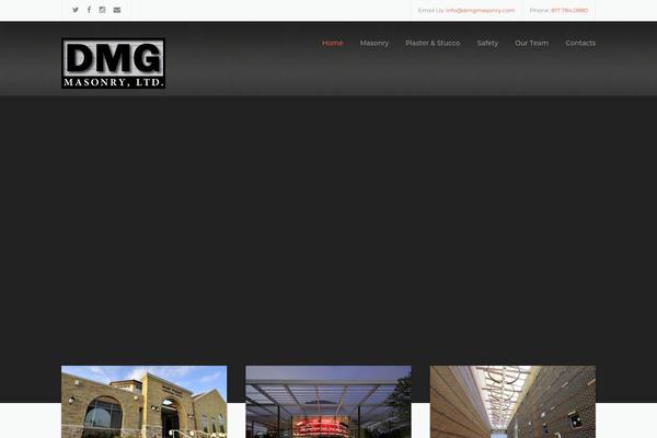 Construction theme site design template sample