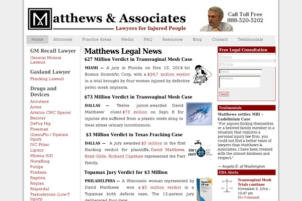 dmlawfirm.com site used Platformate