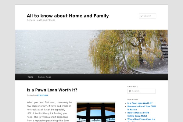 WordPress website example screenshot