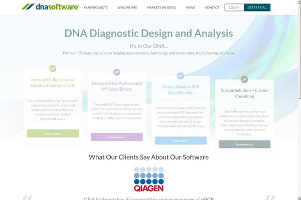 Dna theme site design template sample