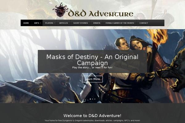 dndadventure.com site used Divi-2019-01-04