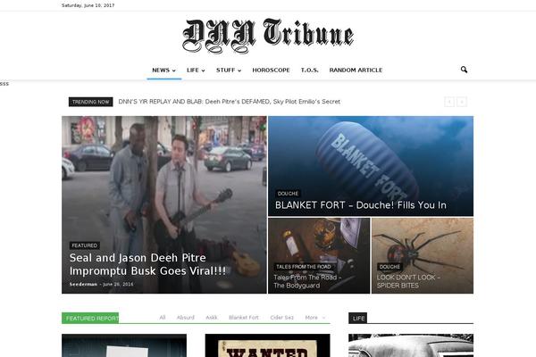 Newspaper theme site design template sample