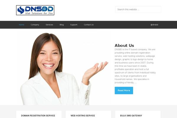 Enterprise Pro theme site design template sample