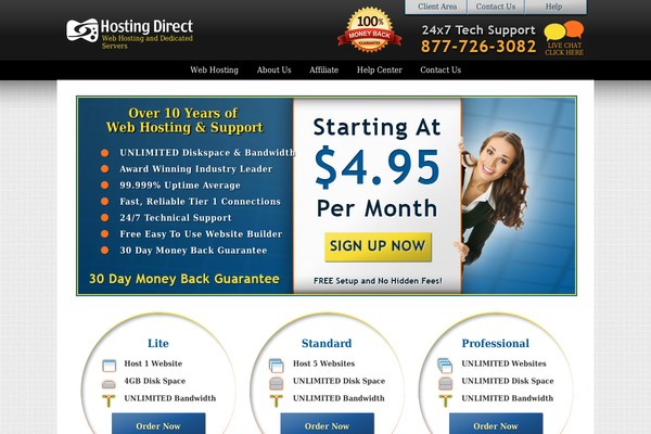 dnsvelocity.com site used Hostingdirect