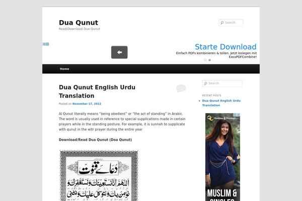 Twenty Eleven theme site design template sample