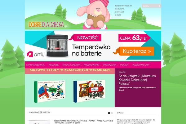 Hueman theme site design template sample