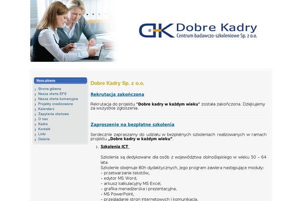dobrekadry.pl site used Antreas