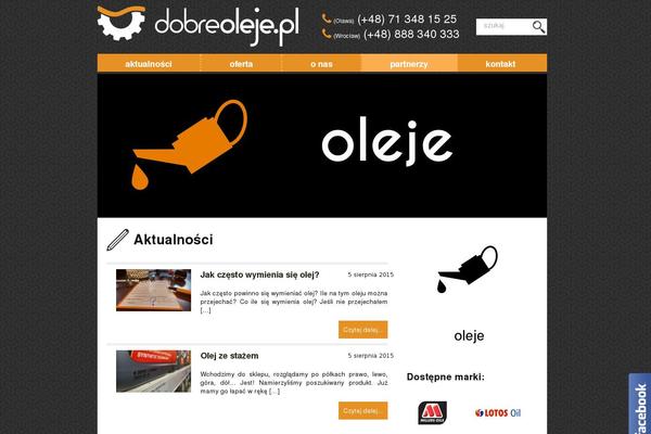 dobreoleje.pl site used Whiteboard-child