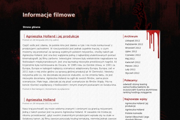 dobry-film.pl site used Zombie Apocalypse