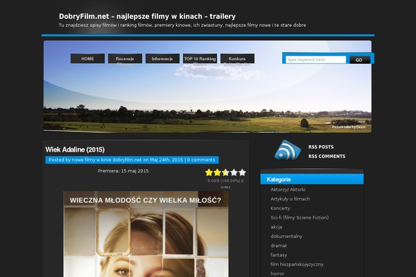 Blue-black theme site design template sample