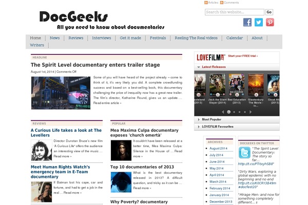 docgeeks.com site used Cover WP
