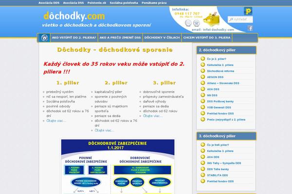 dochodky.com site used Admired-child