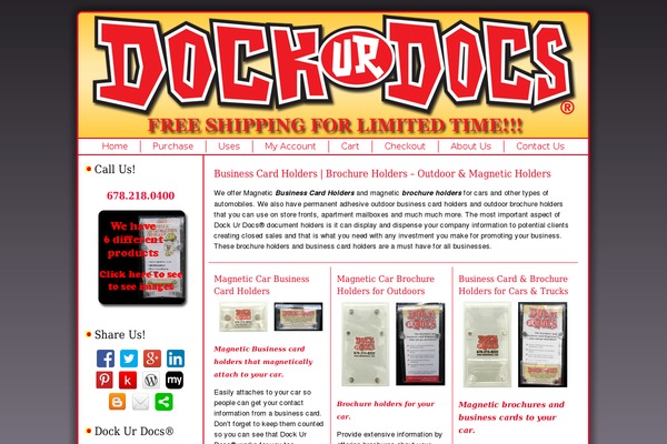 dockurdocs.com site used Businesscardholdersdispensers