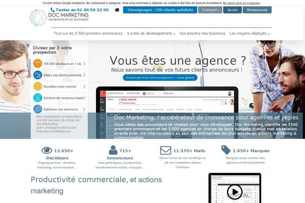 docmarketing.fr site used Ladndata