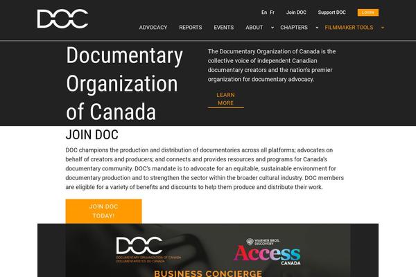 docorg.ca site used Docorg-theme