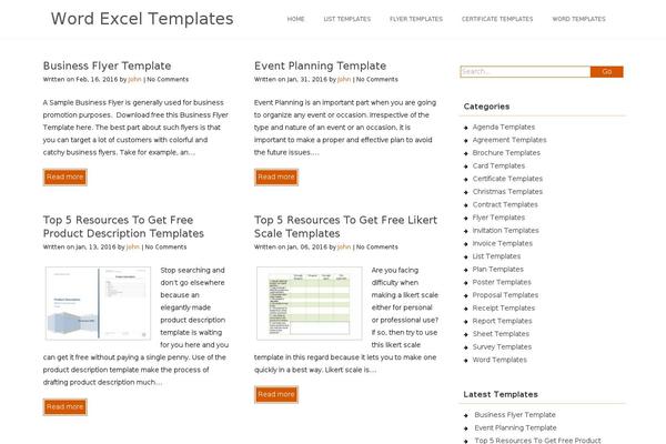 Acabado theme site design template sample
