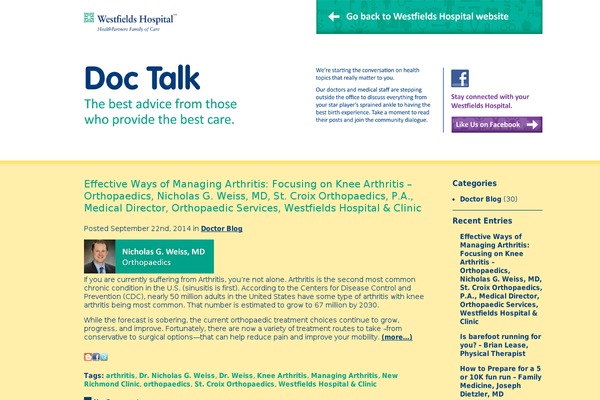 doctalkwestfieldshospital.com site used Doctalk
