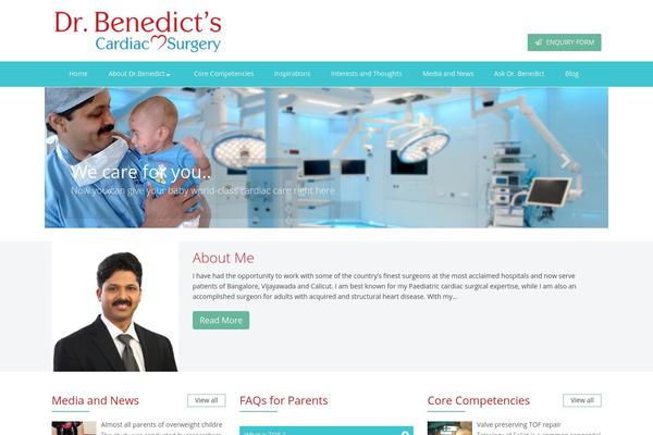 Benedict theme site design template sample