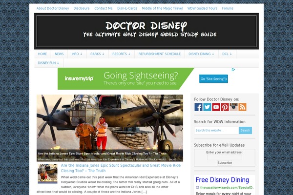doctordisney.com site used Lifestyle