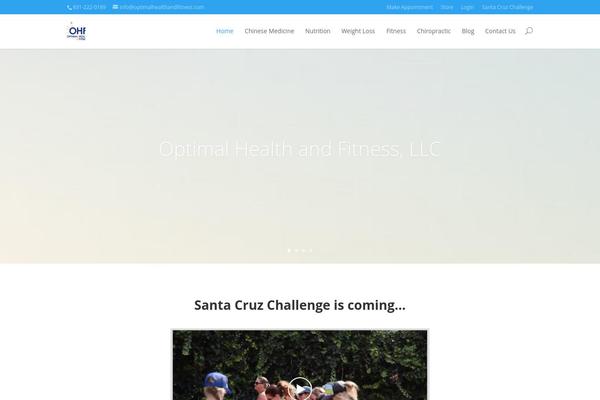 Divi theme site design template sample