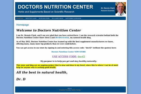 doctorsnutritioncenter.com site used Triathlon